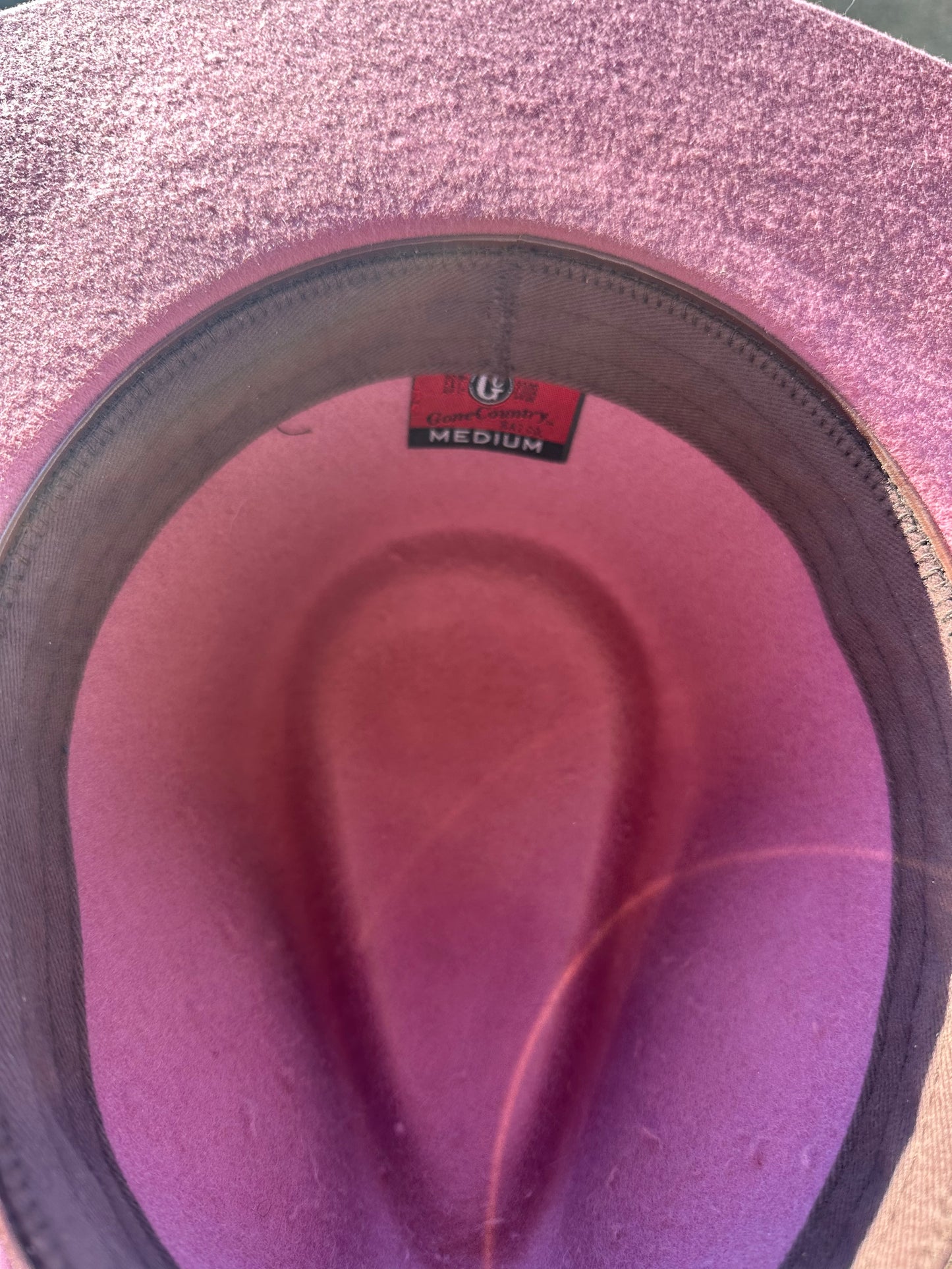 Pink Engraved Rancher Hat