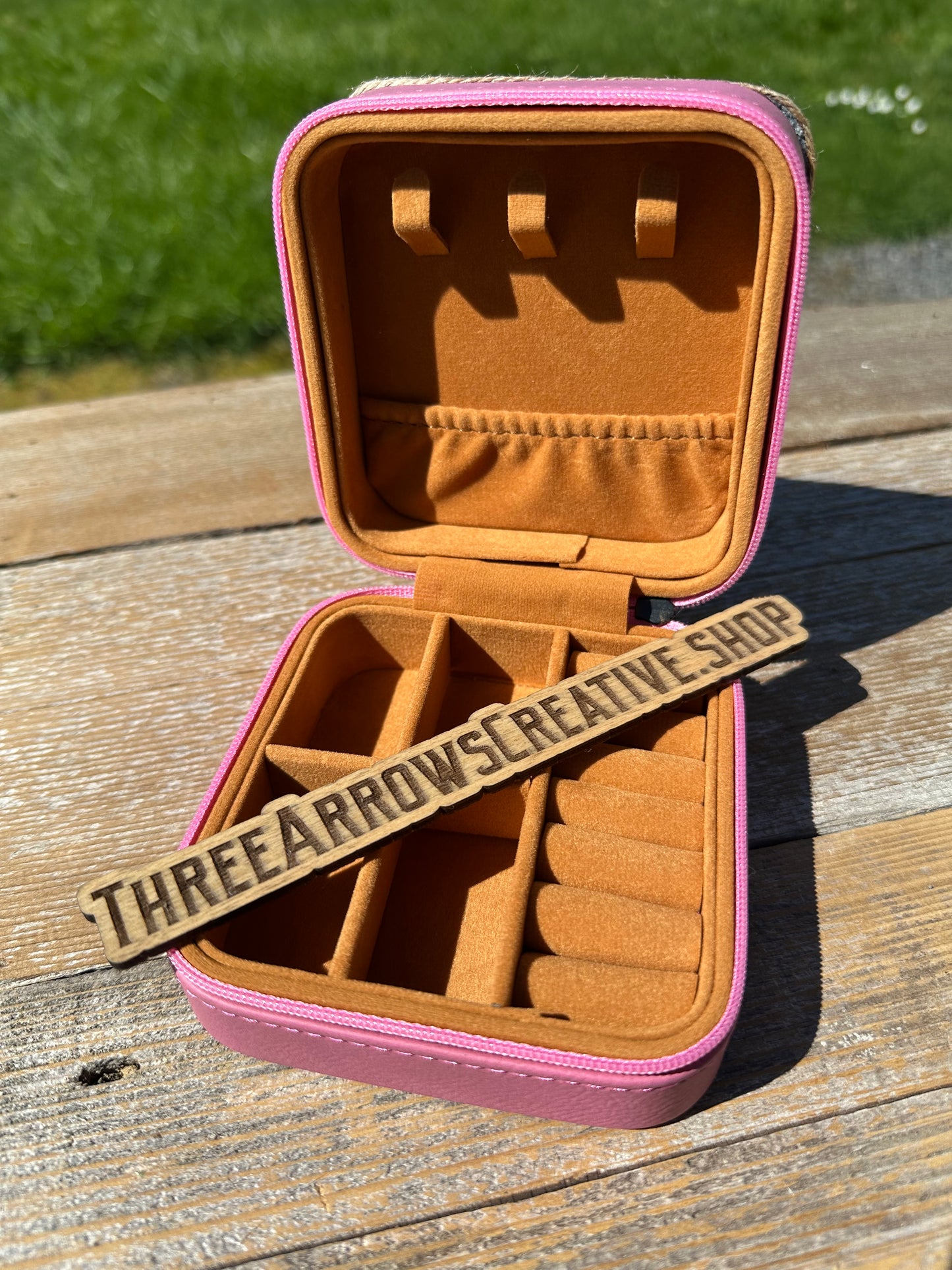Pink Aztec Jewelry Box