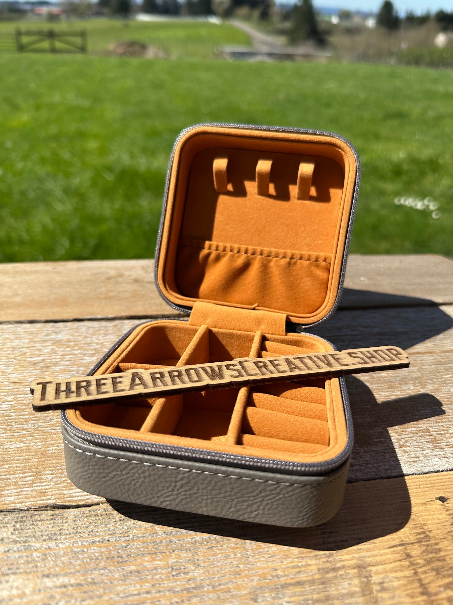 Gray Cactus Jewelry Box