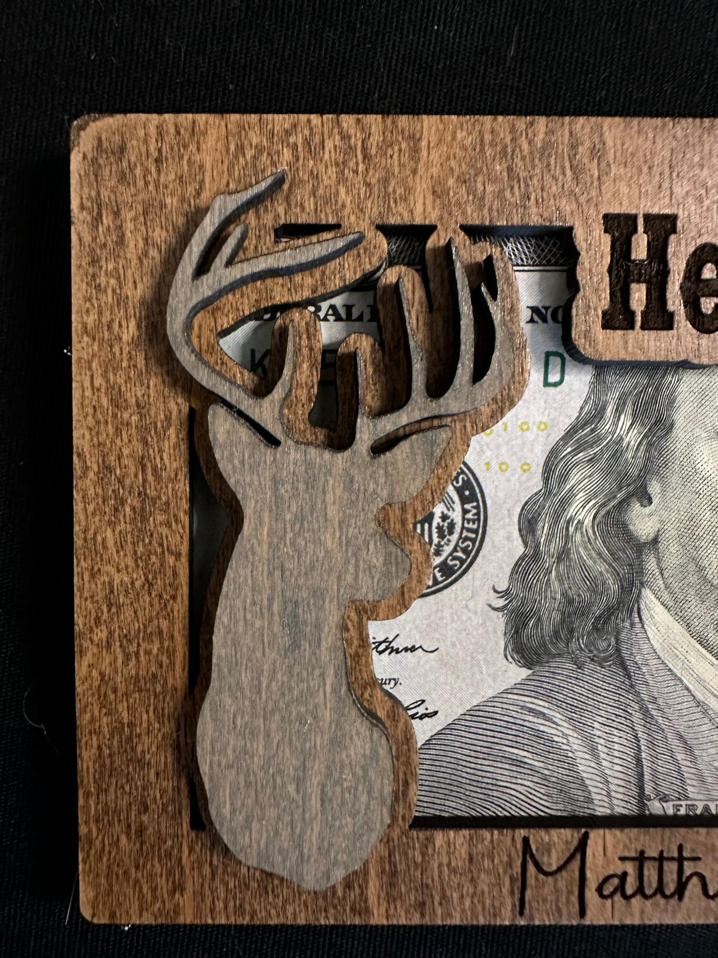 Here's a Few Bucks Hunting Money Holder