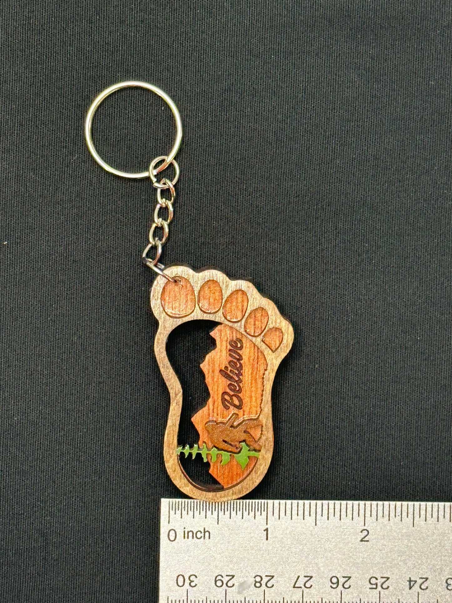 Believe in Bigfoot/Sasquatch Keychain