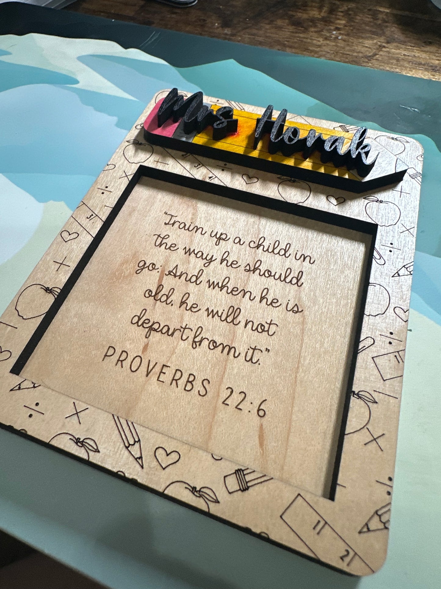 Teacher Post-it note holder