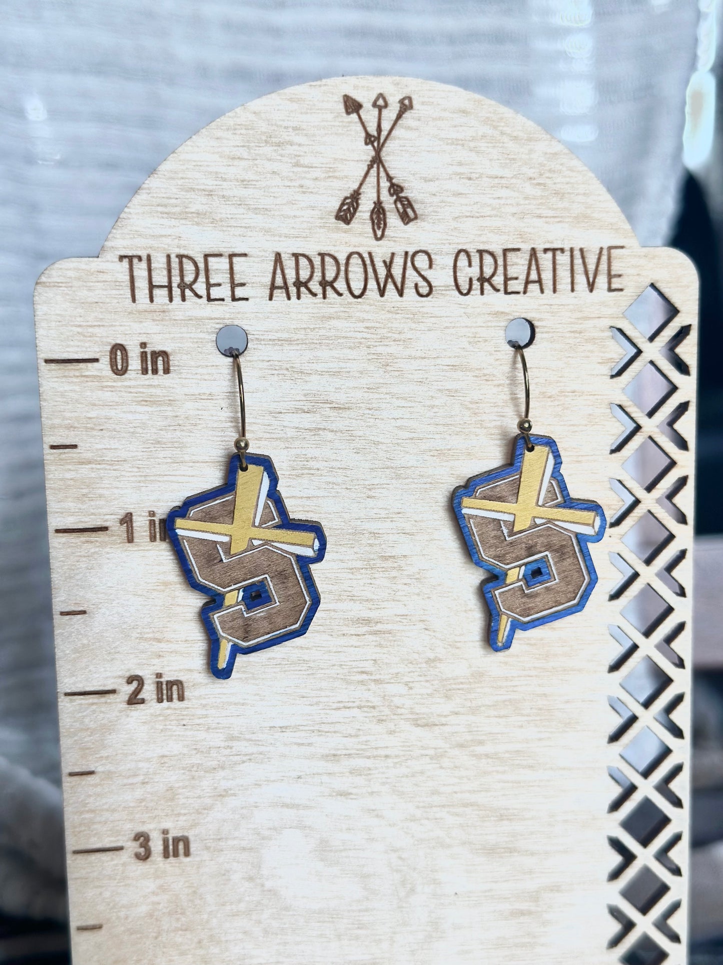 Saints Wood Earrings