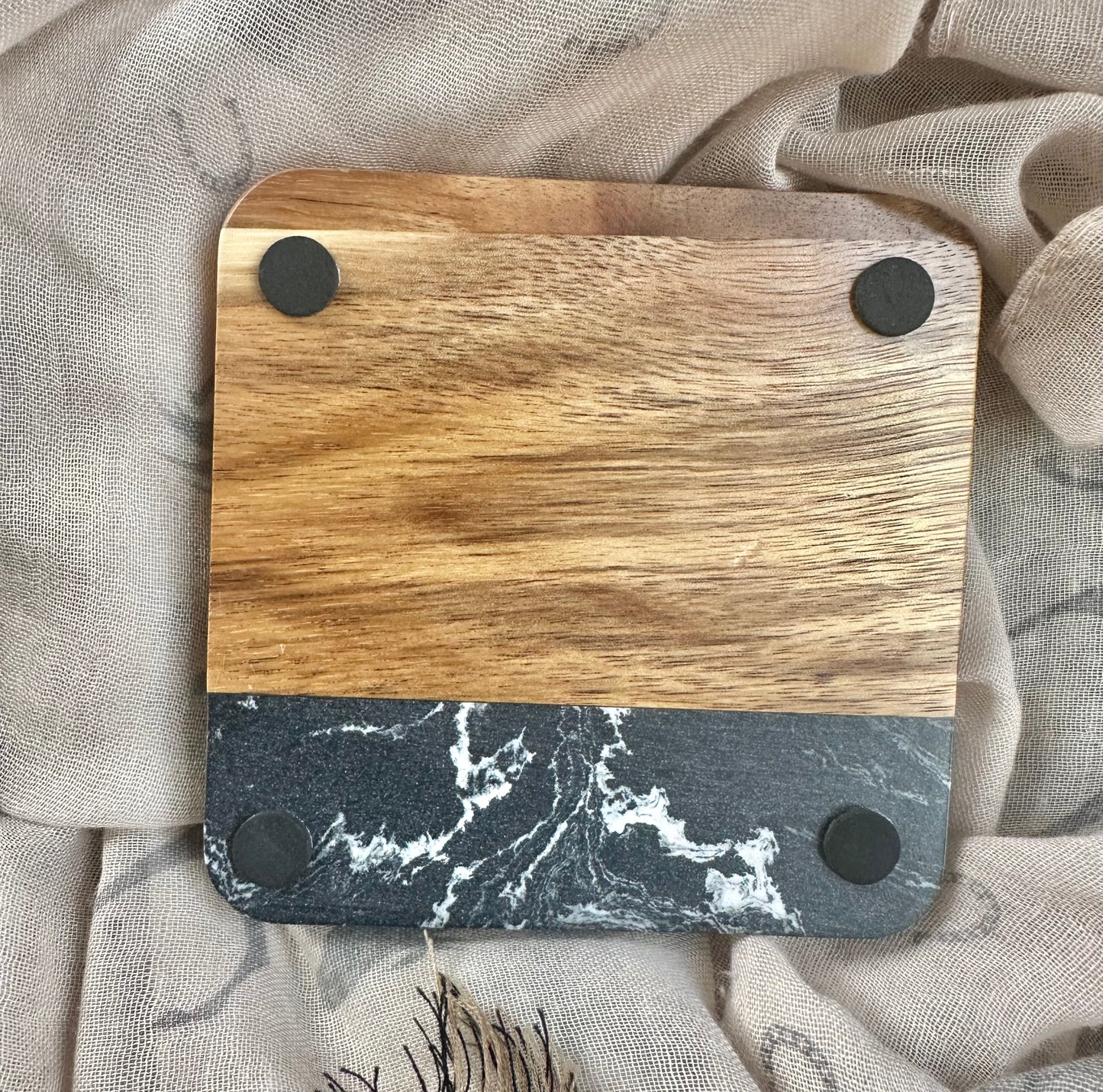 Desert Scene Marble Coaster Set