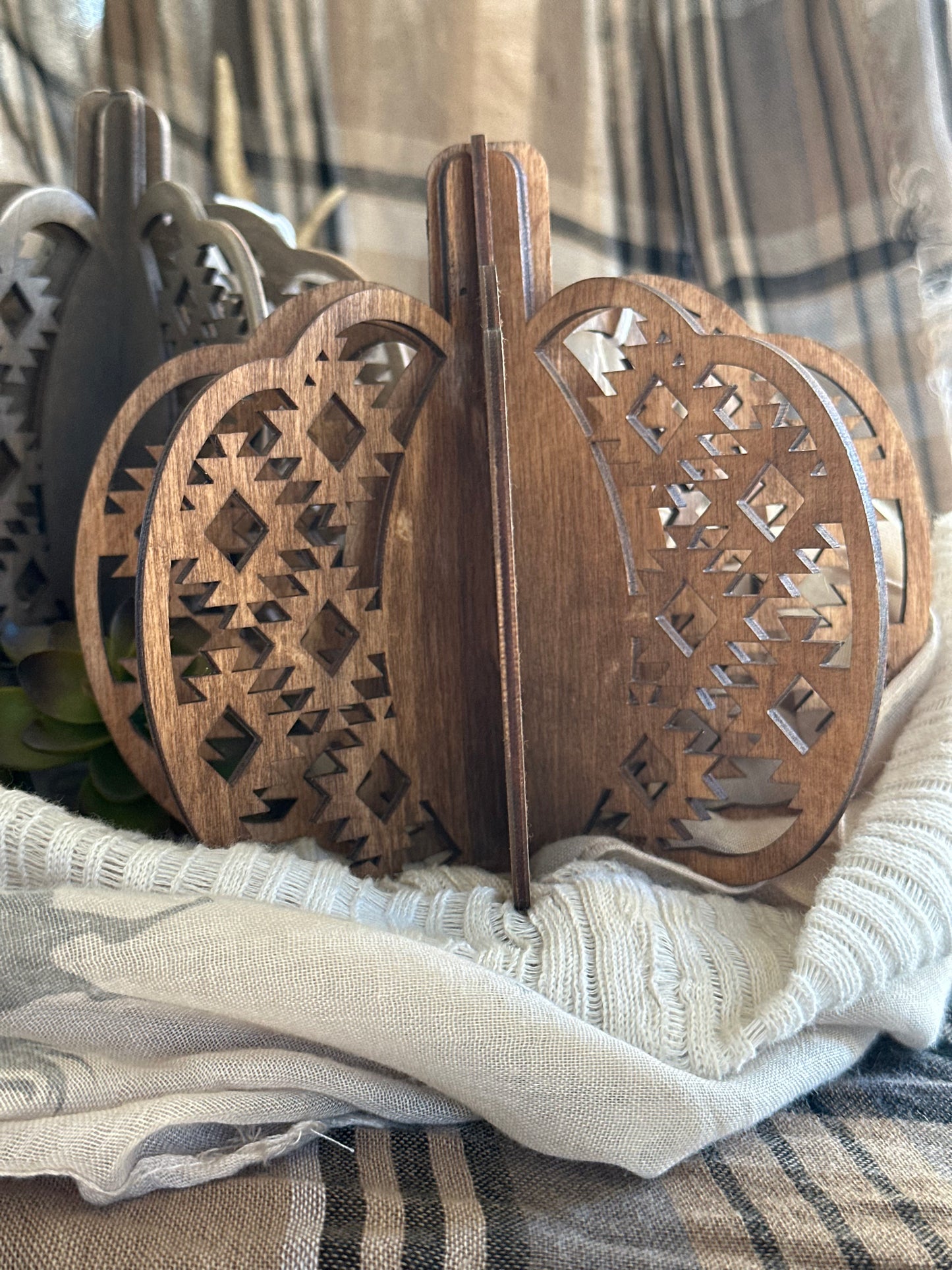 3D Aztec diamond Large Pumpkin