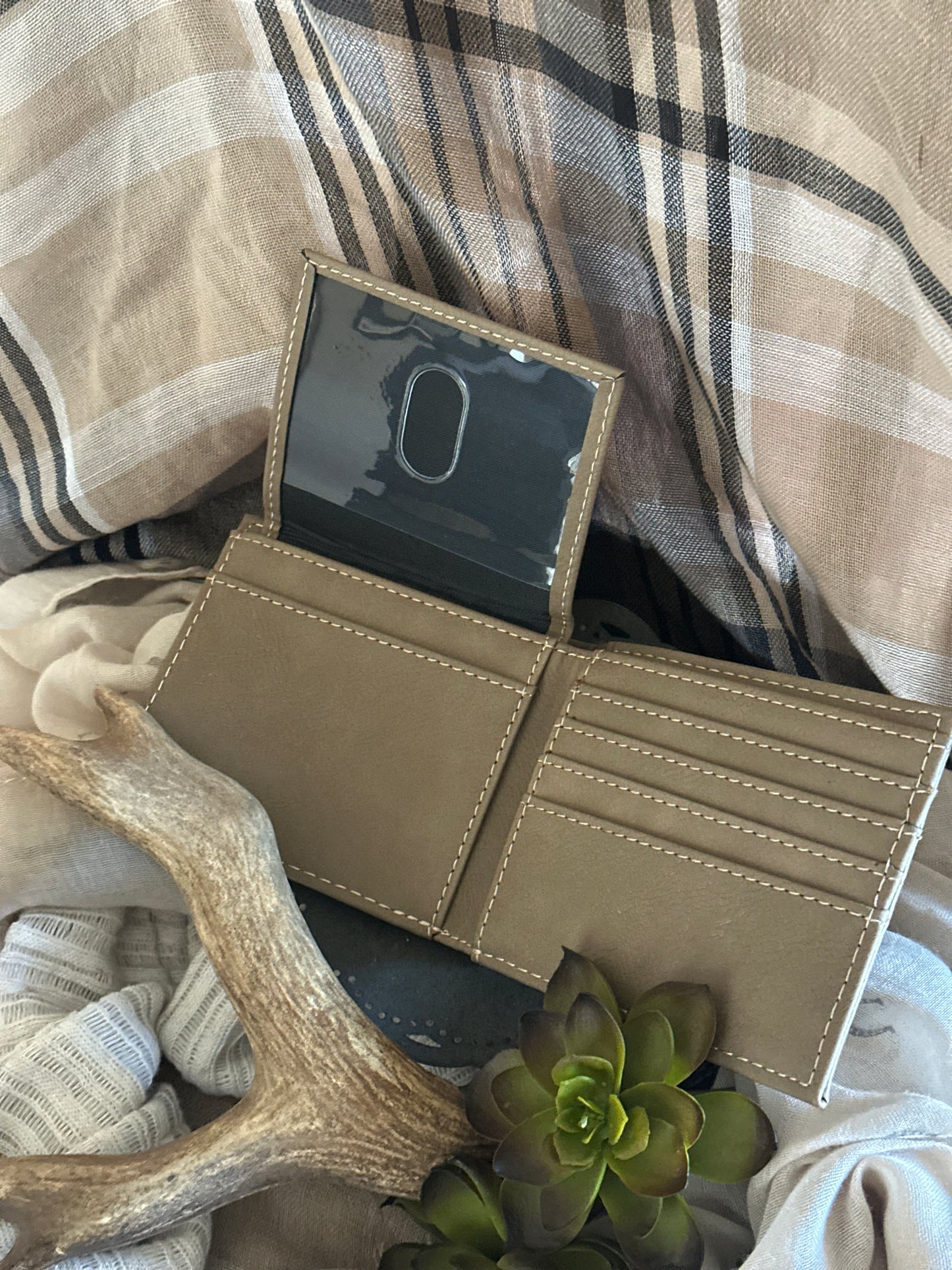 Bone Collector Bifold Wallet with ID Pocket