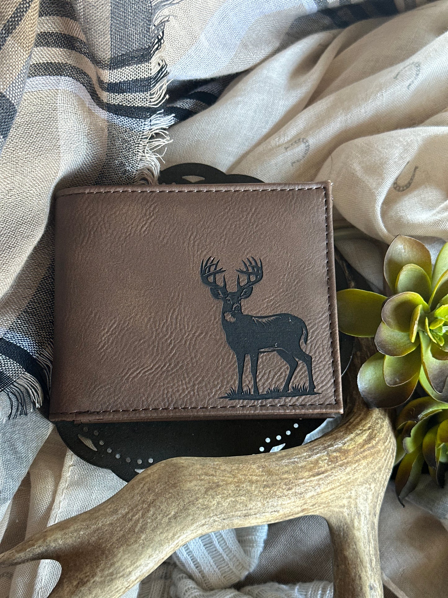 Majestic Buck Bifold Wallet with ID Pocket