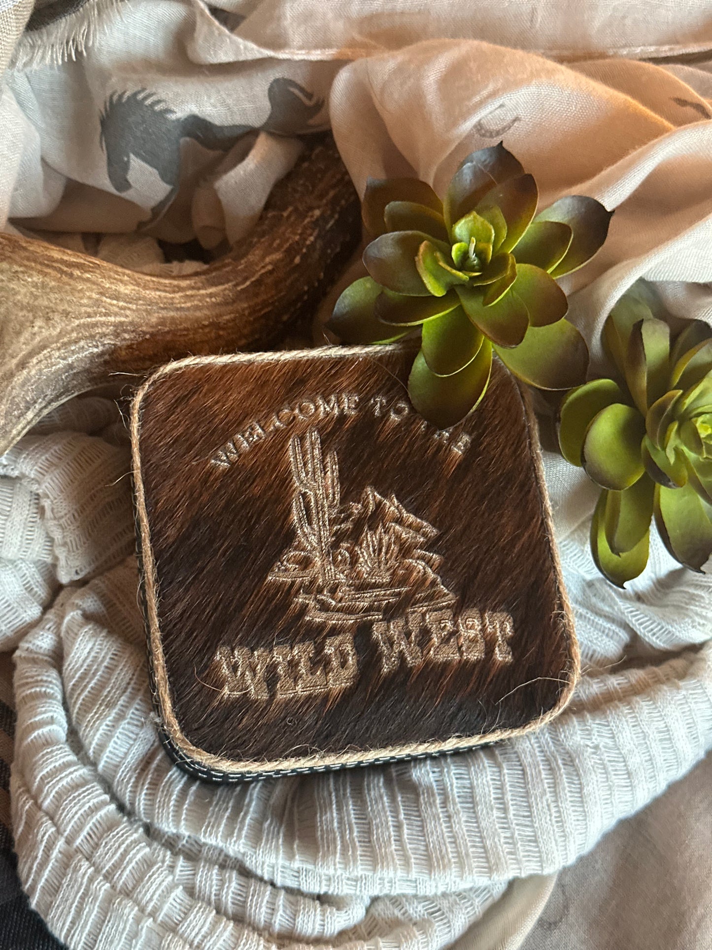 Welcome To The Wild West Small Black Jewelry Box