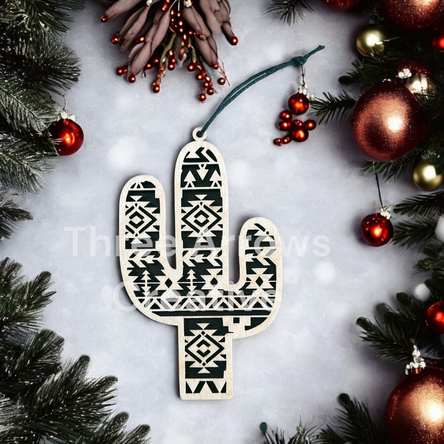 Cactus Aztec Ornament