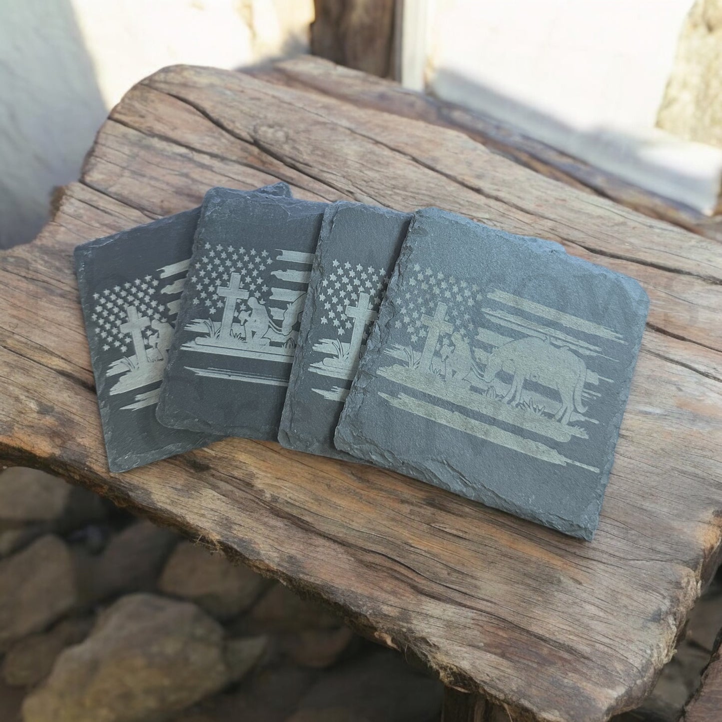 Faith & Freedom Coaster Set