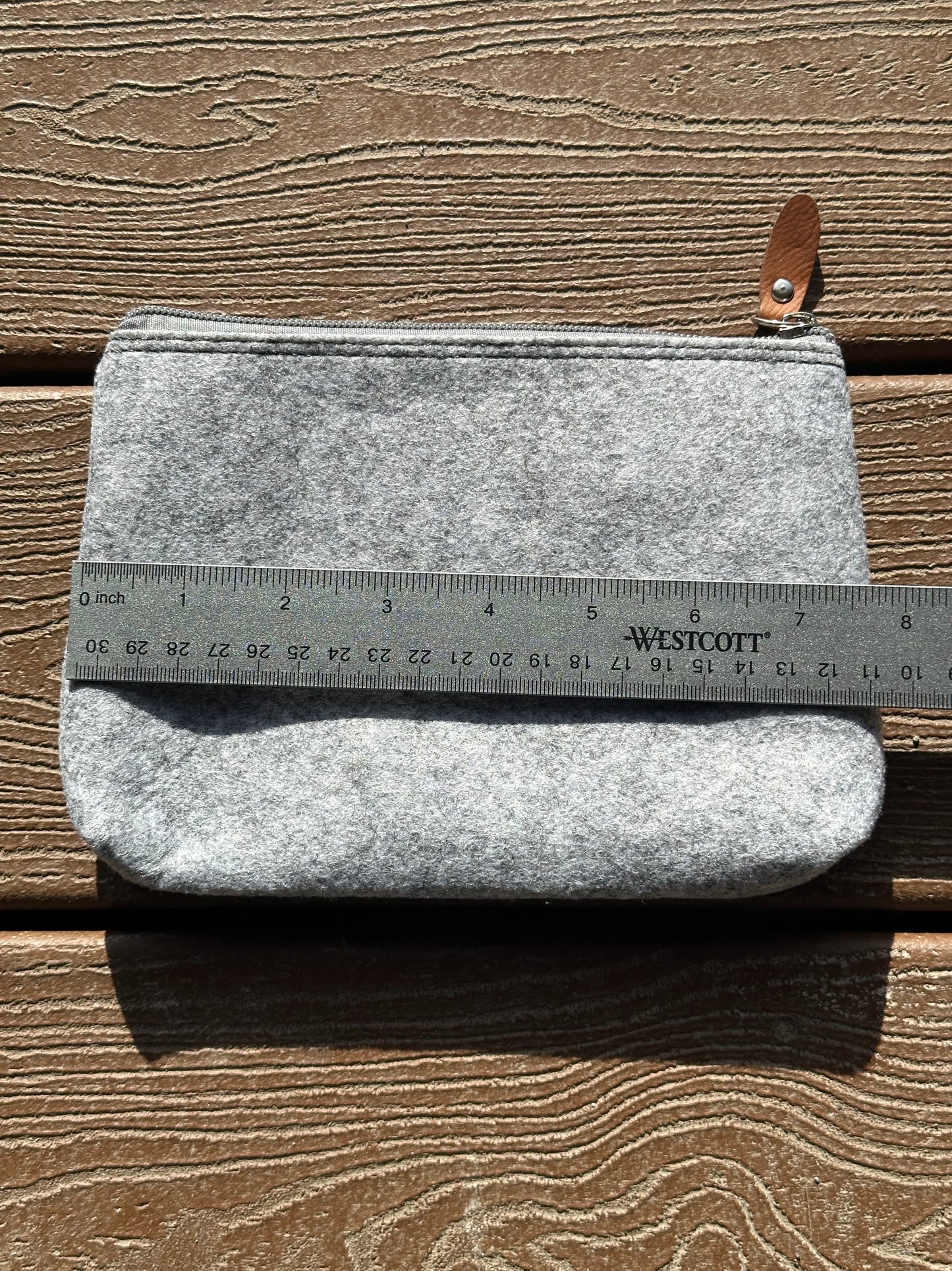 Aztec Diamond Flannel Felt Zippered Pouch