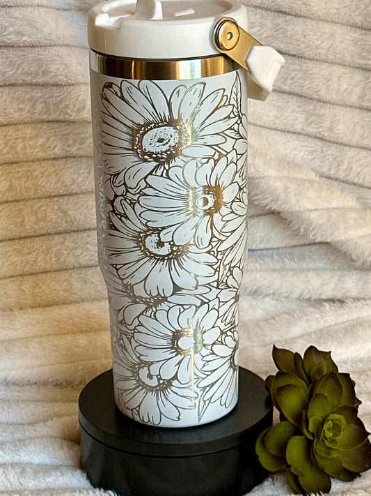 Daisy 30oz Flip Straw Tumbler With Handle