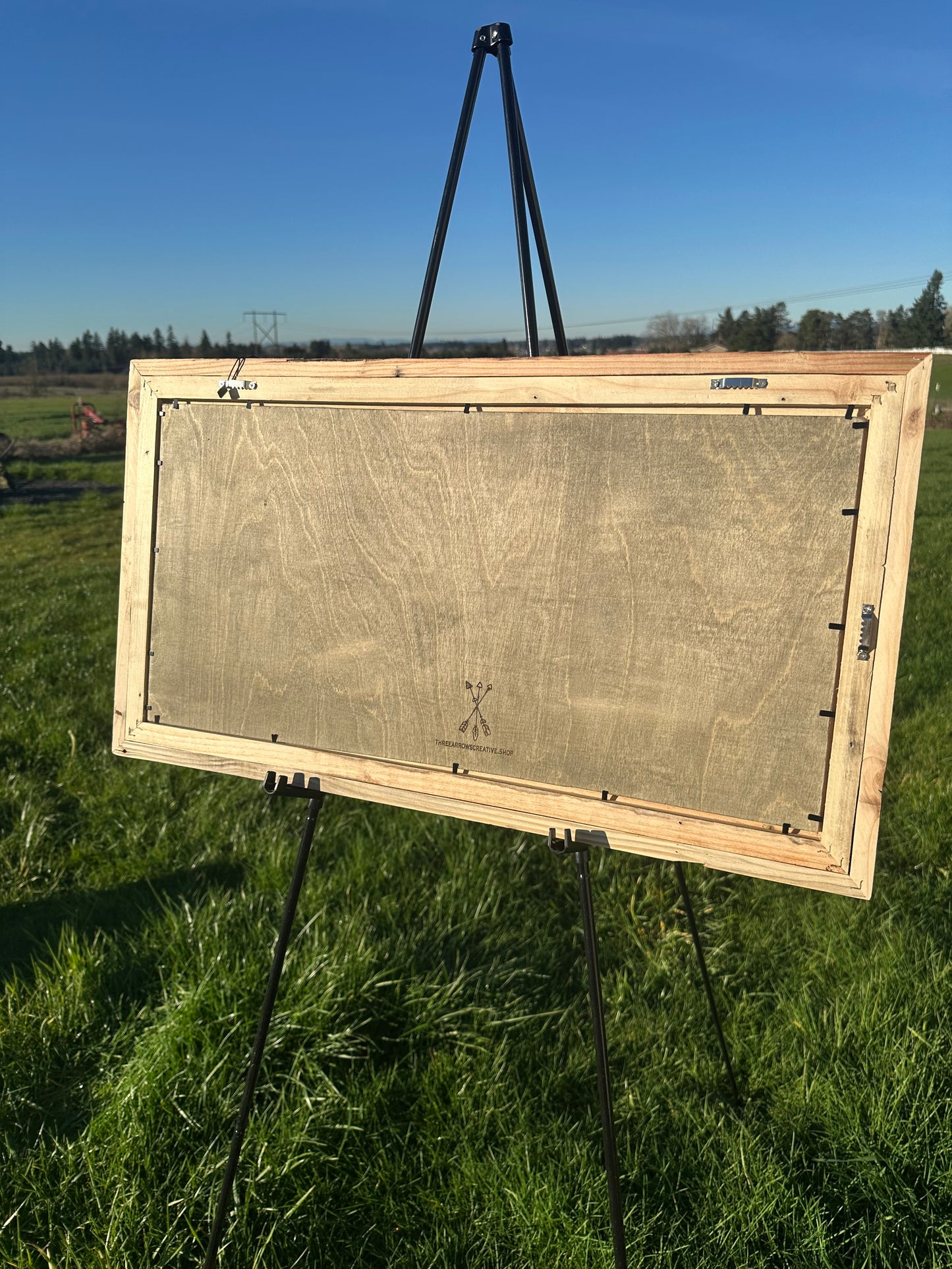 Extra Large Engraved Cowhide Picture- A Thousand Hills