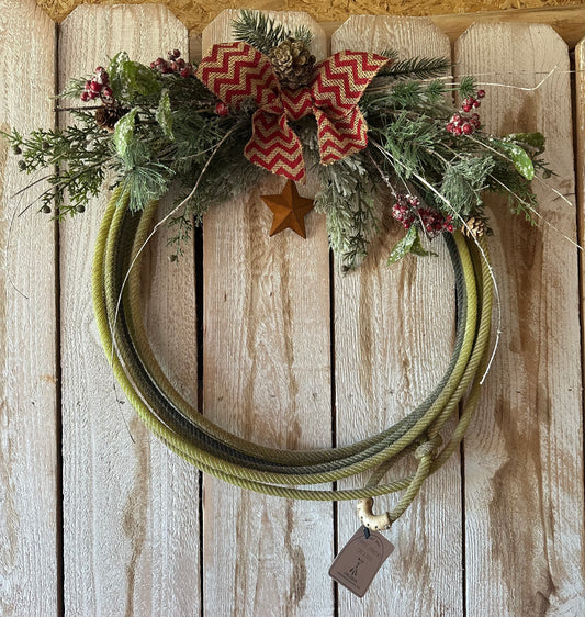 Lariat Wreath-Christmas Star