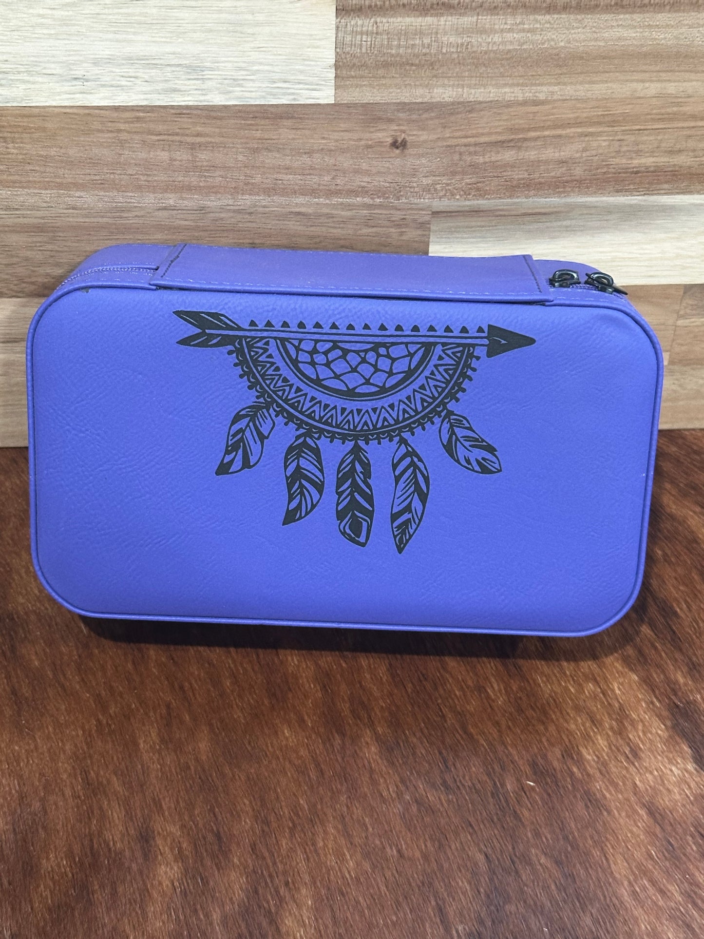 Large Purple Dreamcatcher Travel Jewelry Box