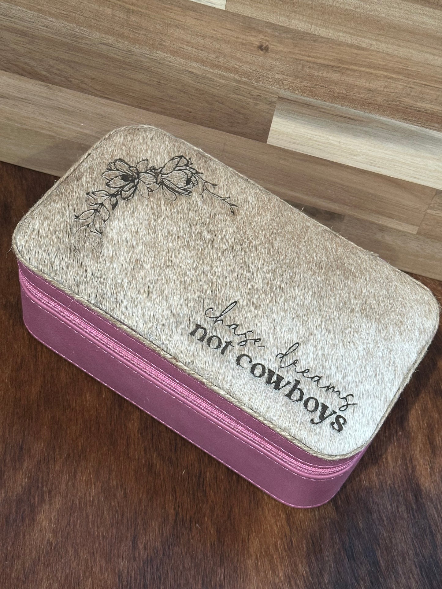 Chase Dreams Not Cowboys Magnolia Large Jewelry Box