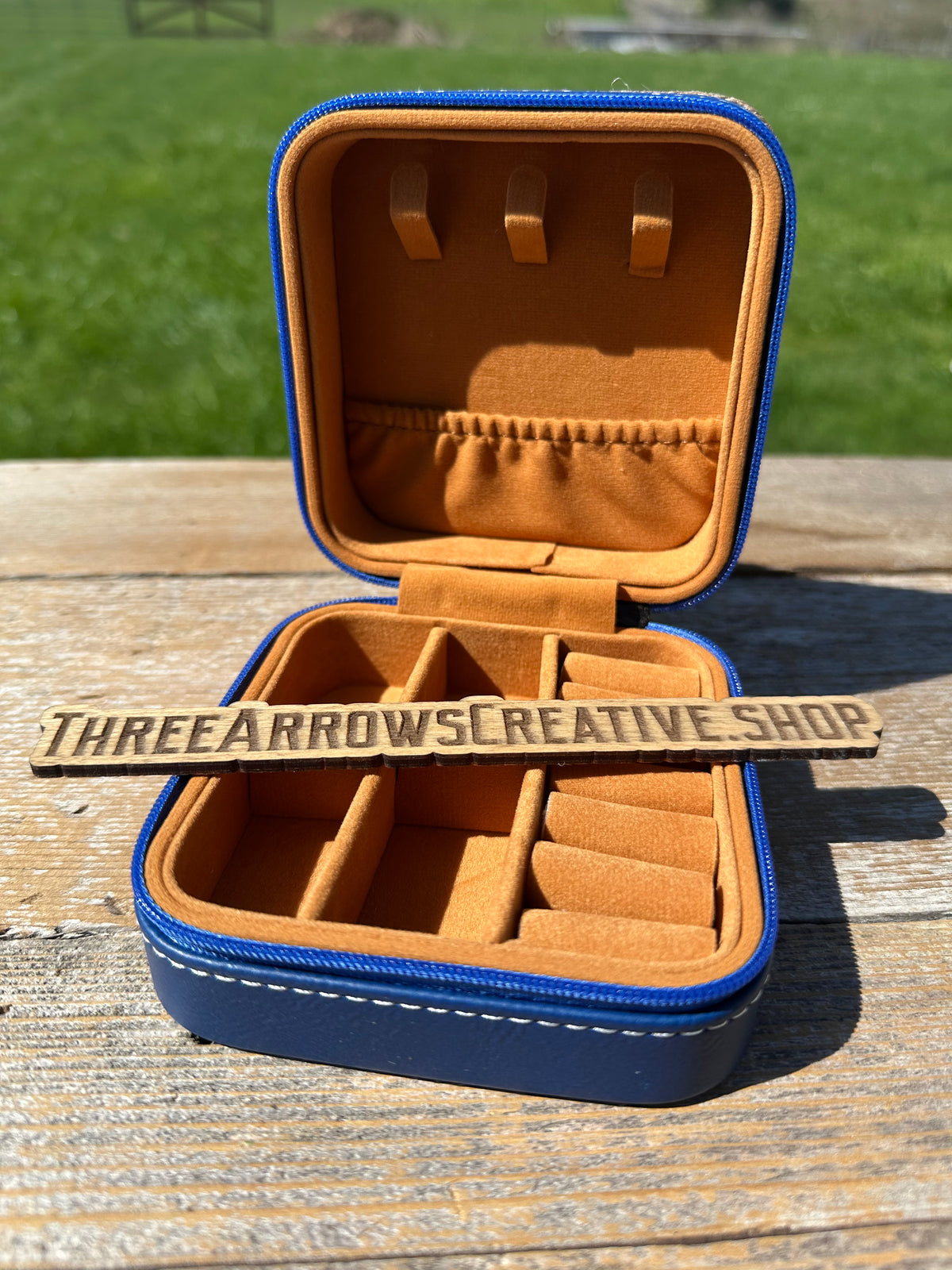 Blue Howdy Honey Jewelry Box