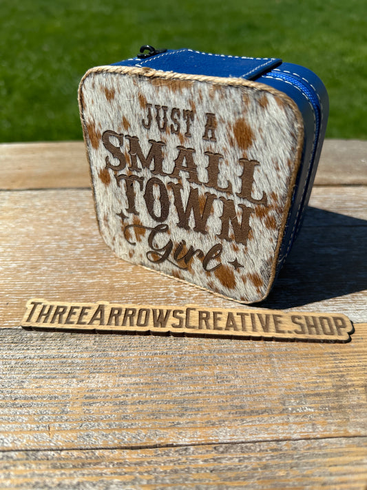 Just A Small Town Girl Blue Jewelry Box
