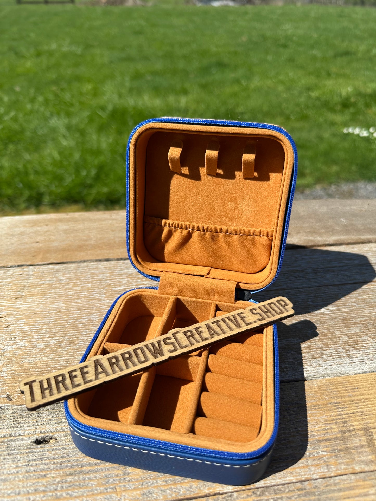 Just A Small Town Girl Blue Jewelry Box
