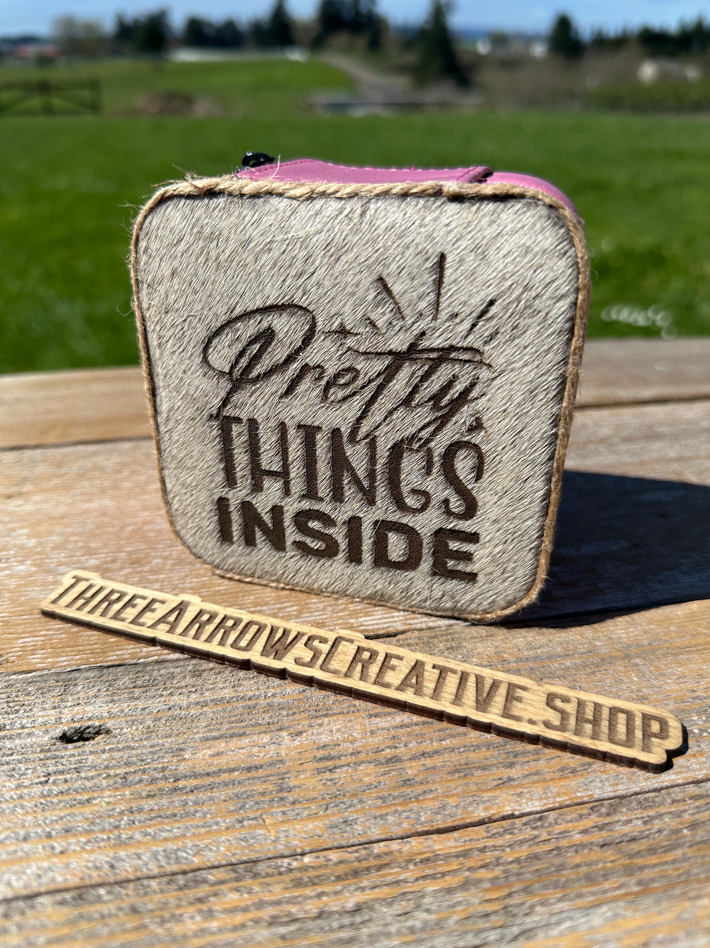 Pretty Things Inside Small Pink Jewelry Box