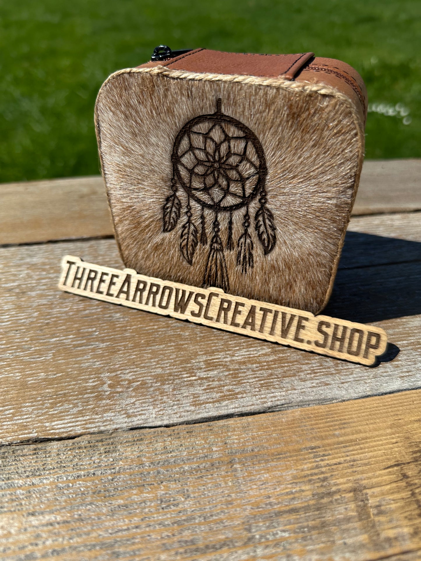 Dreamcatcher Cowhide Jewelry Box