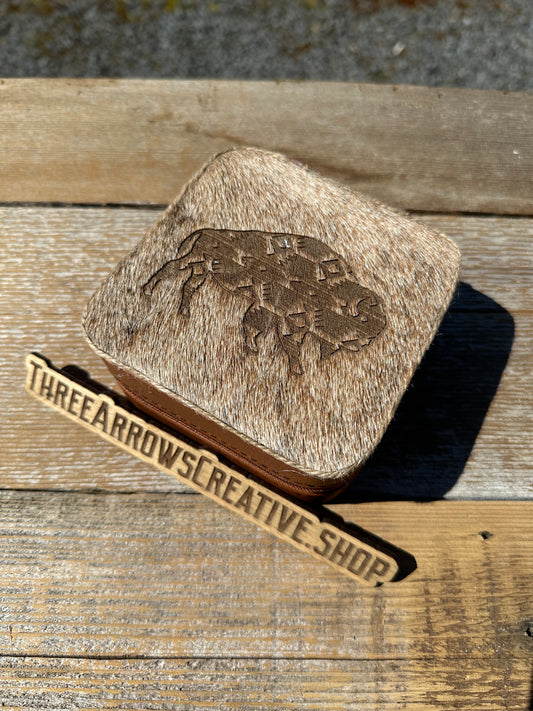 Aztec Bison Jewelry Box