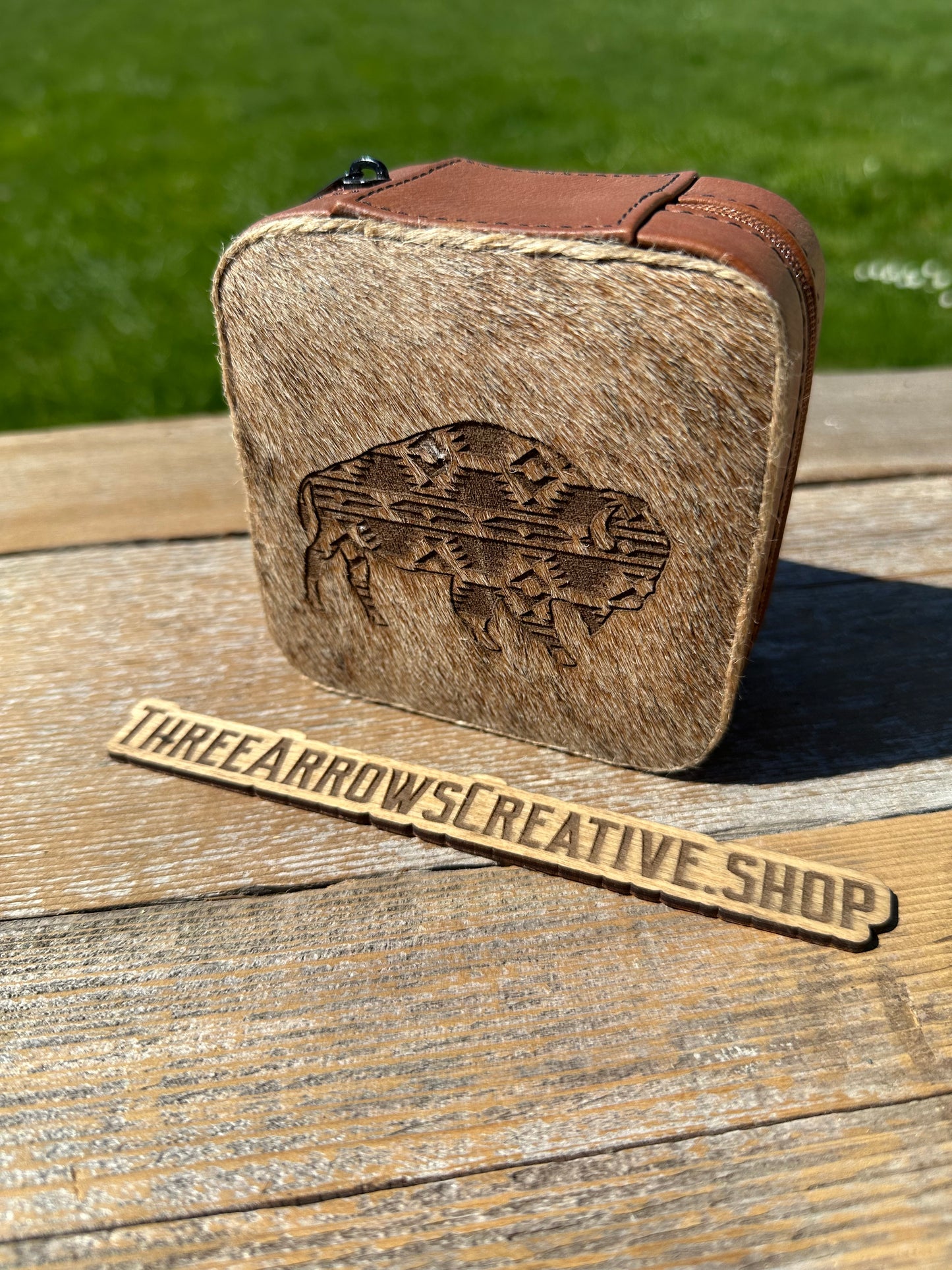 Aztec Bison Jewelry Box