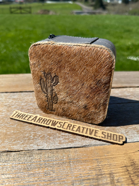 Gray Cactus Jewelry Box