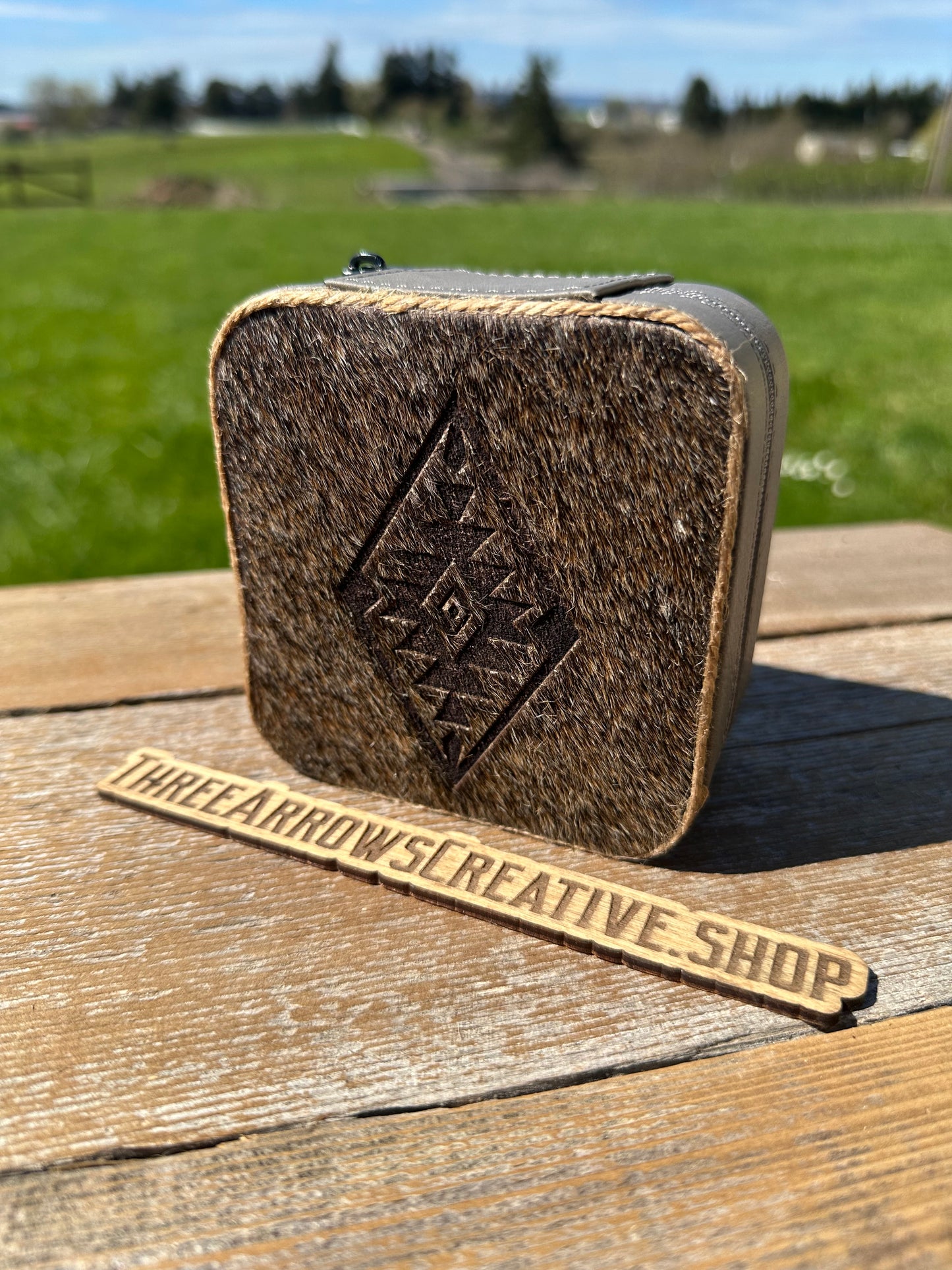 Gray Diamond Aztec Jewelry Box
