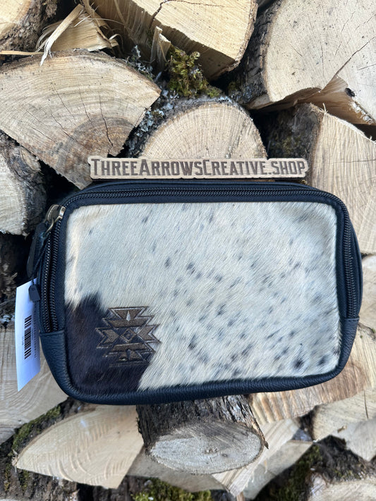 Aztec Leather & Cowhide Belt Bag