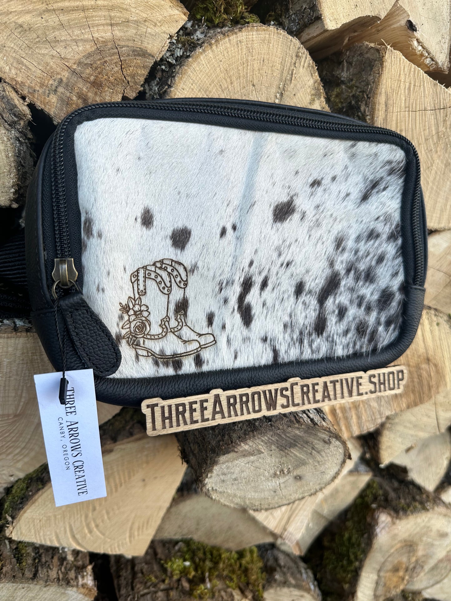 Floral Boot Belt Bag