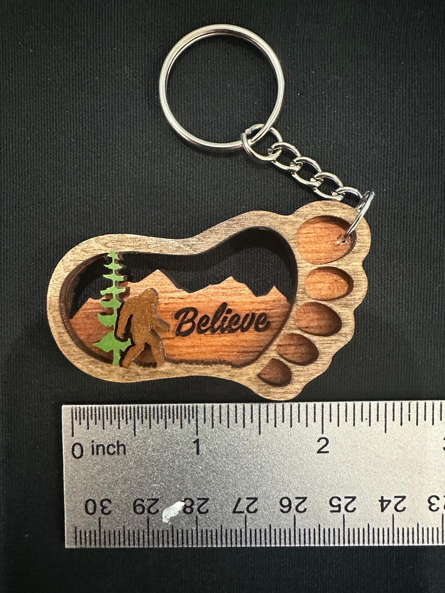 Believe in Bigfoot/Sasquatch Keychain