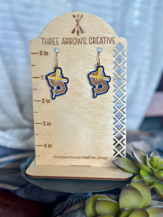 Saints Wood Earrings