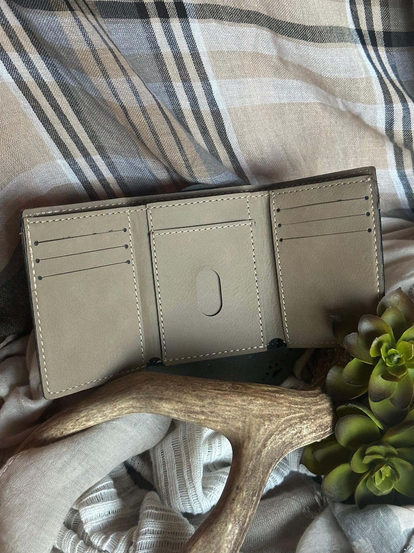 American Flag Fishing Trifold Wallet