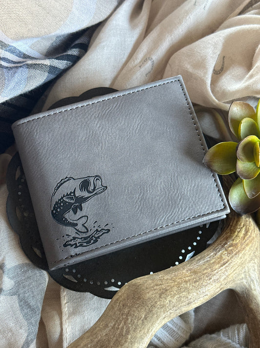 Fisherman's Bifold Wallet with ID Pocket