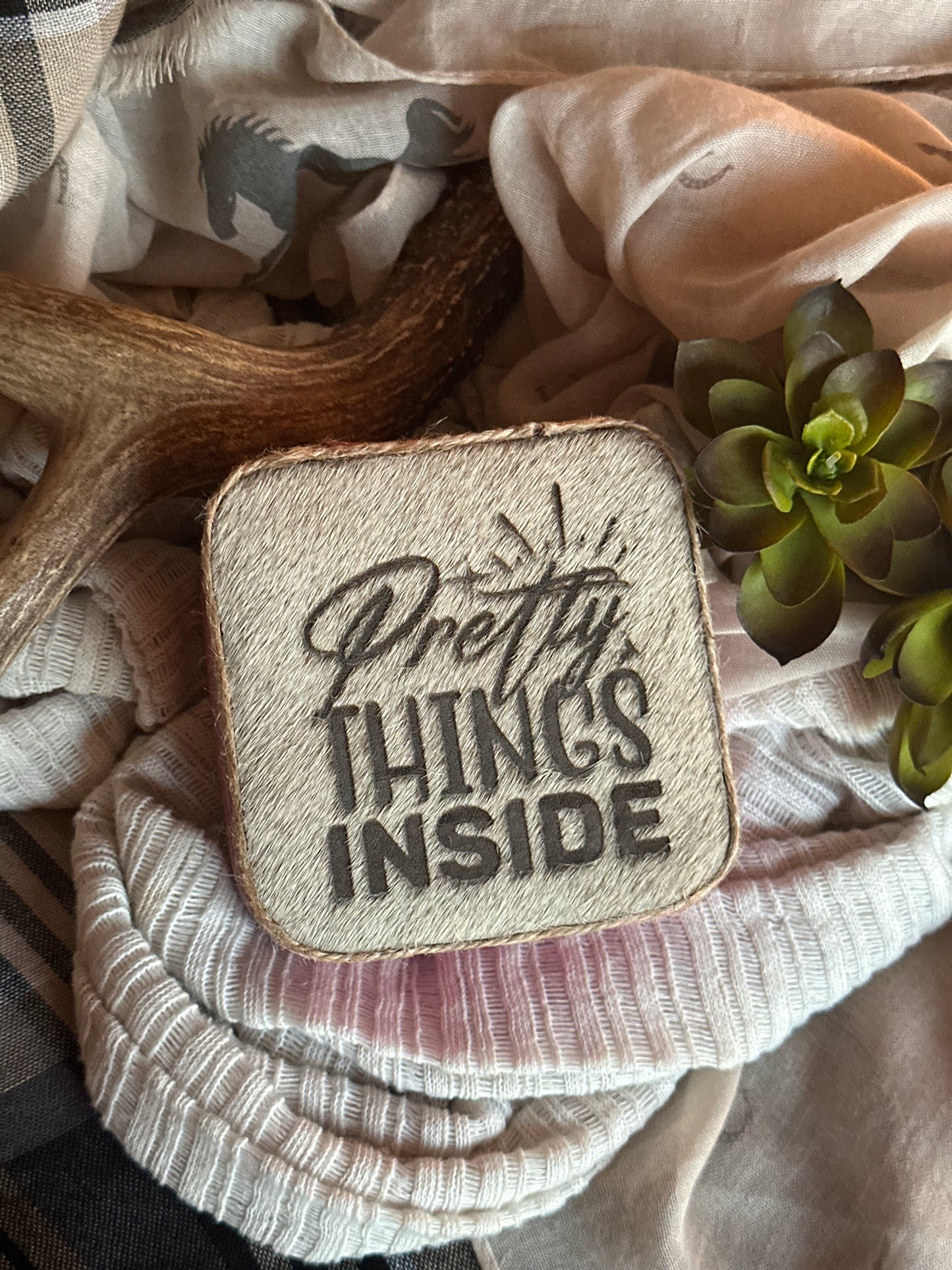 Pretty Things Inside Small Pink Jewelry Box