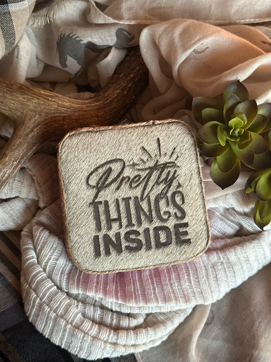 Pretty Things Inside Small Pink Jewelry Box