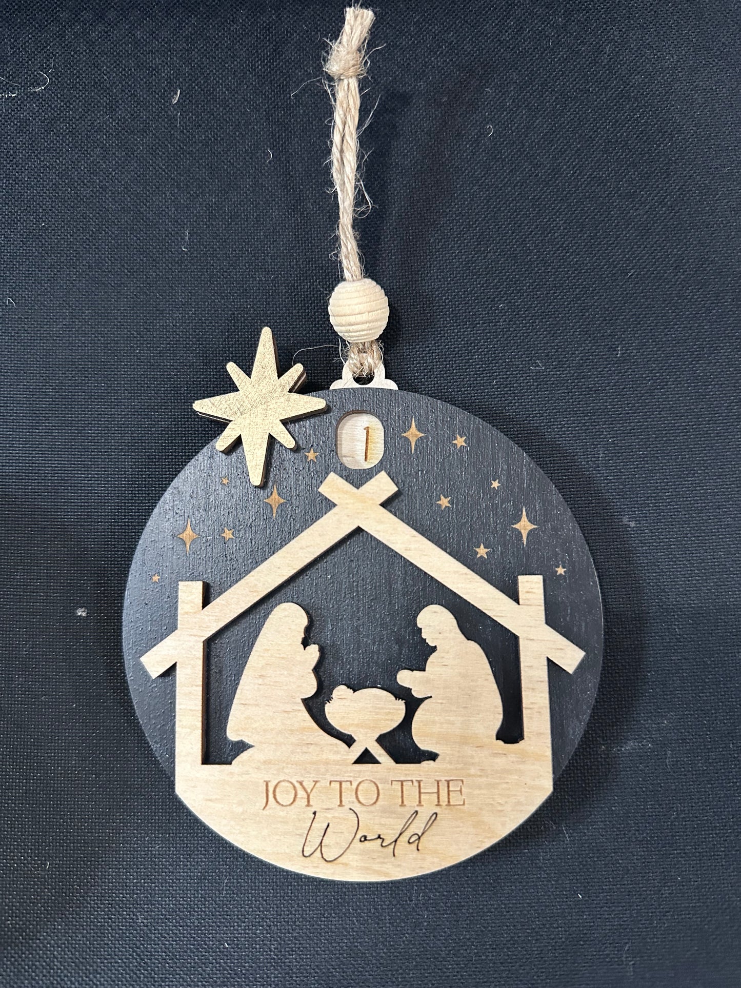 Nativity Countdown to Christmas Ornament