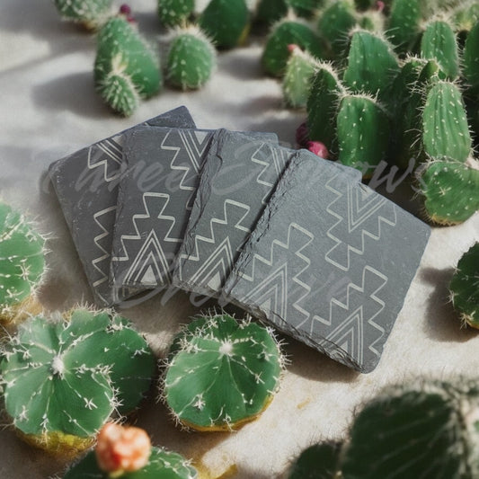 Timeless Mesa Slate Coaster Set