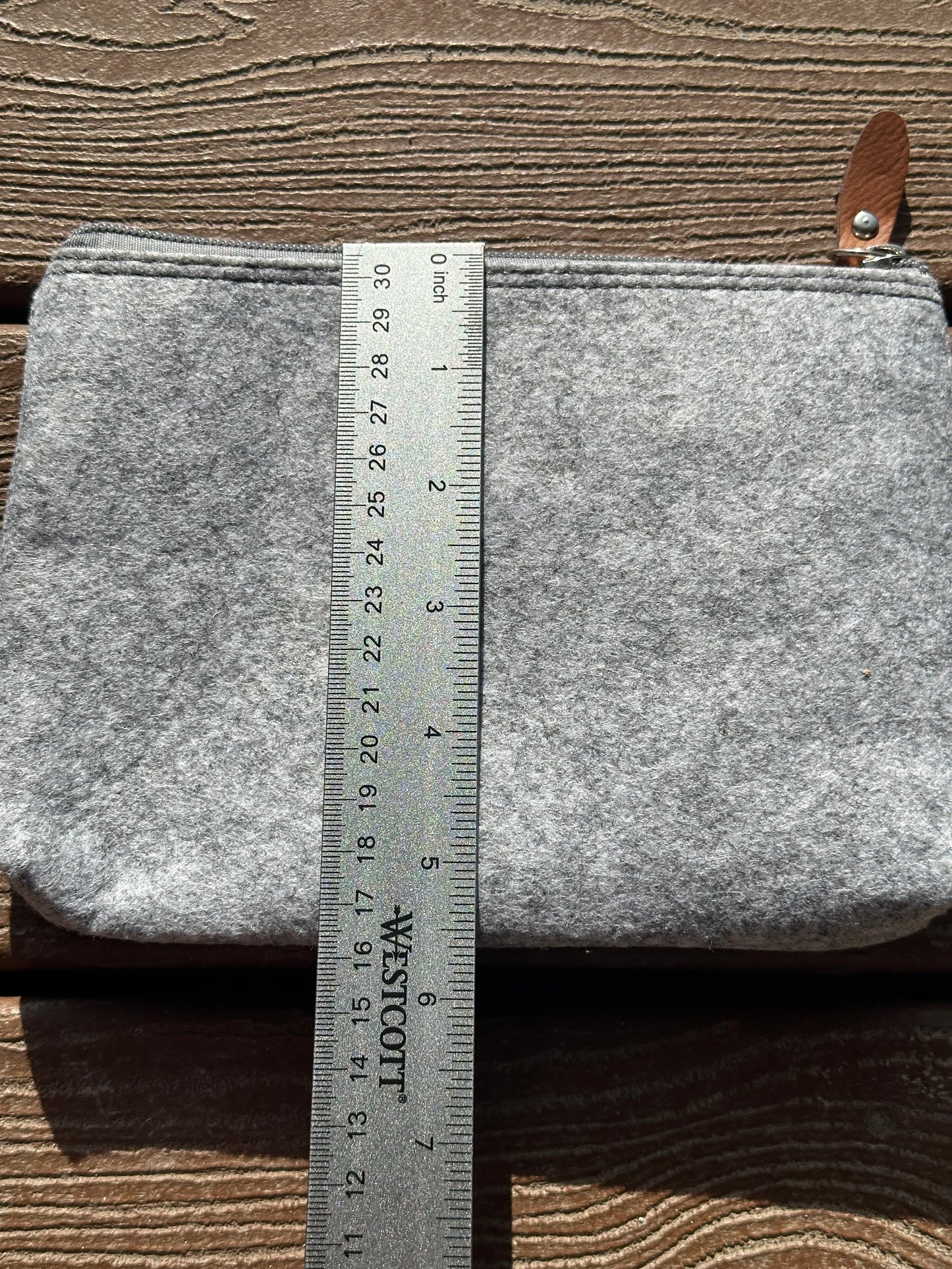 Aztec Diamond Flannel Felt Zippered Pouch