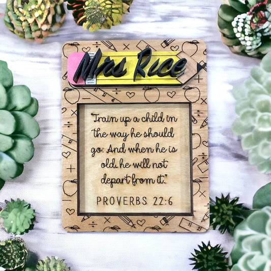 Teacher Post-it note holder