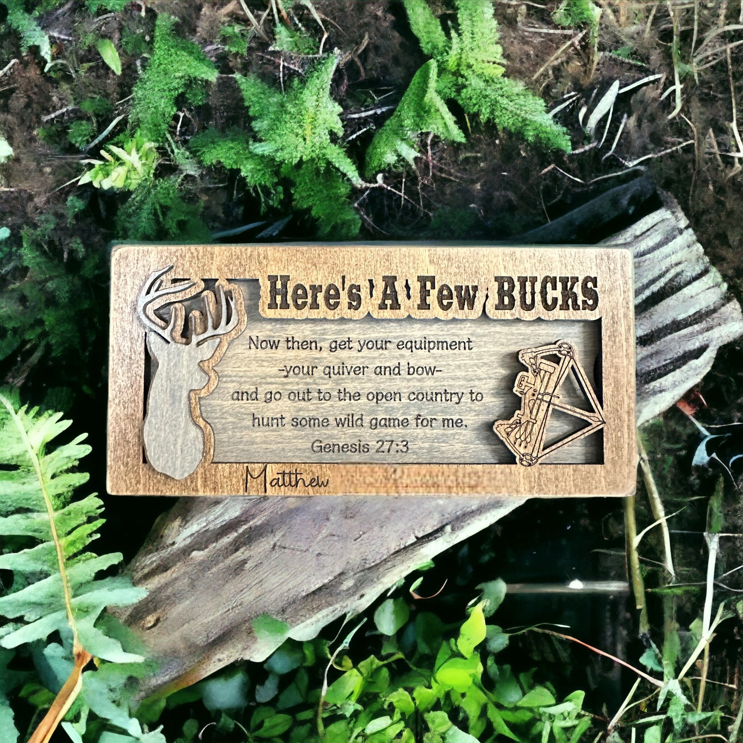 Here's a Few Bucks Hunting Money Holder