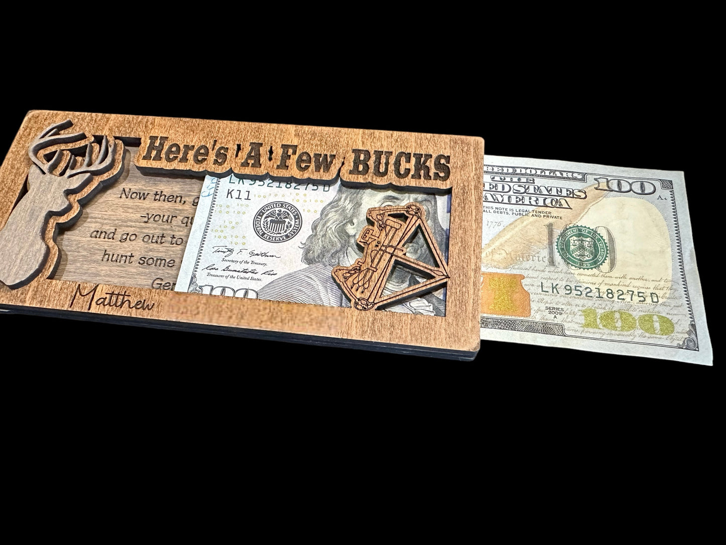 Here's a Few Bucks Hunting Money Holder