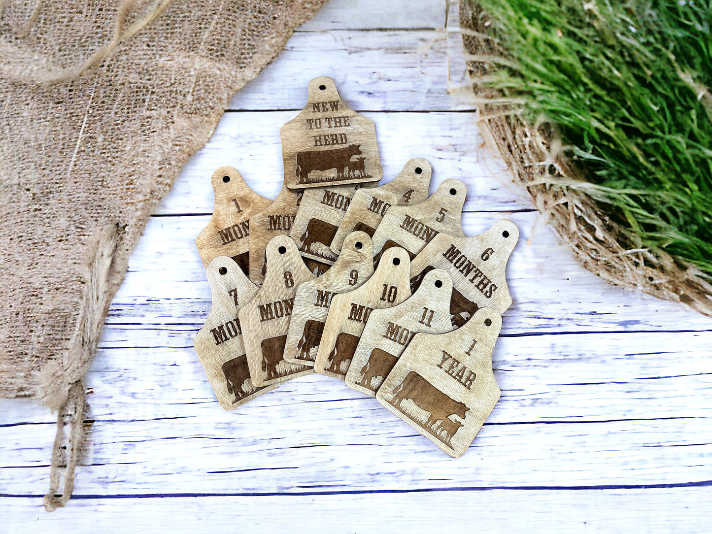 Cattle Call Baby Milestone Markers
