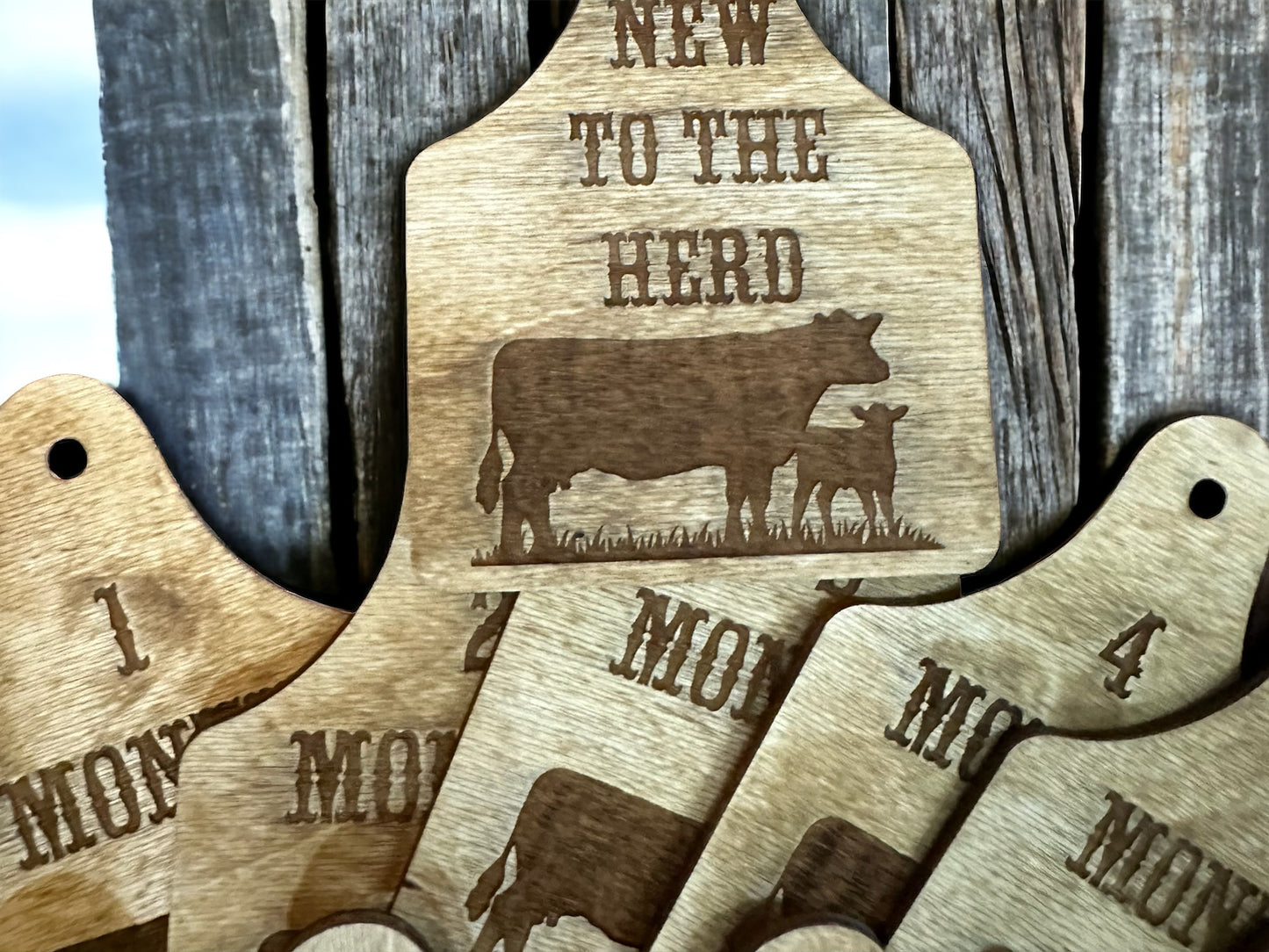 Cattle Call Baby Milestone Markers