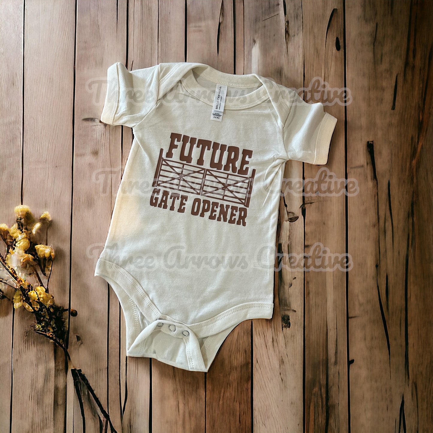 Future Gate Opener Onesie