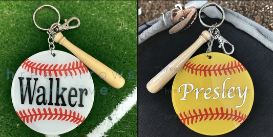 Batter Up Bag Tag